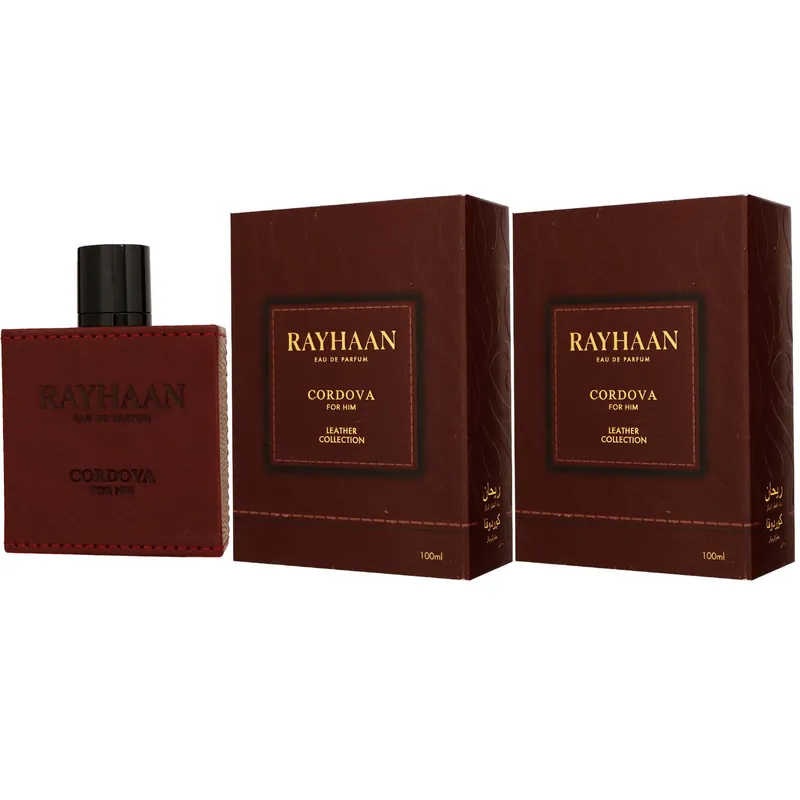 Top-Angebot Rayhaan Leather Collection Cordova 2 x 100 ml Eau de Parfum EDP Set