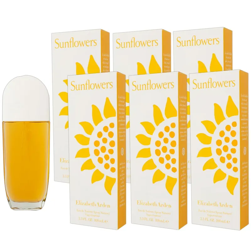 Expressversand Elizabeth Arden Sunflowers 6 x 100 ml Eau de Toilette EDT Damenduft