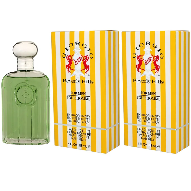 Saisonangebot Giorgio Beverly Hills Giorgio Yellow for Men 2 x 118 ml Eau de Toilette EDT Set Herrenduft