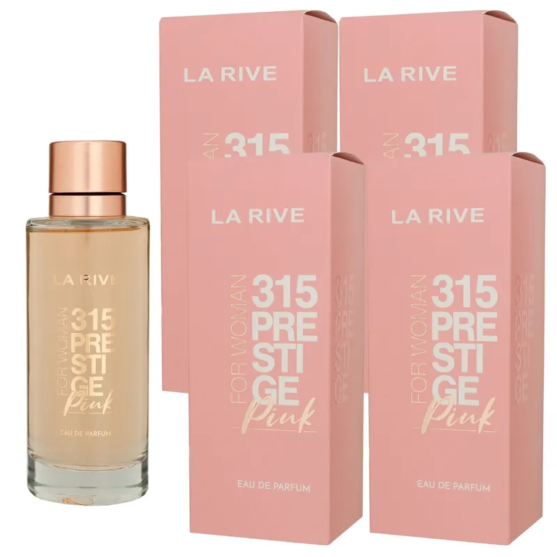 Neue Ware La Rive 315 Prestige Pink 4 x 100 ml Eau de Parfum EDP Set Damenparfum
