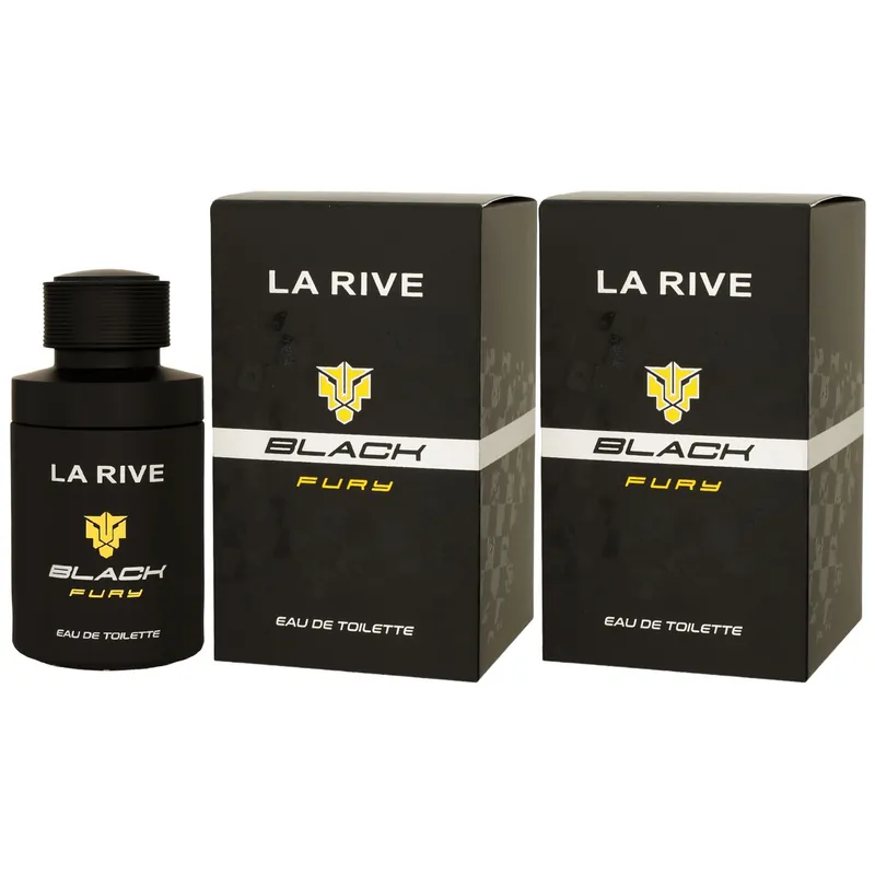 La Rive Black Fury 2 x 75 ml Eau de Toilette EDT Set Herrenduft Herren Duft Schnäppchen