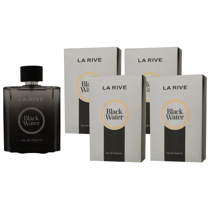 La Rive Black Water 4 x 100 ml Eau de Toilette EDT Set Herrenduft Herren Duft Neue Kollektion