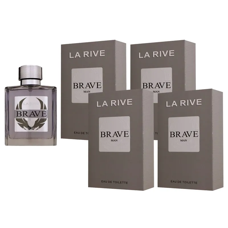 La Rive Brave 4 x 100 ml Eau de Toilette EDT Herrenparfum Top-Seller