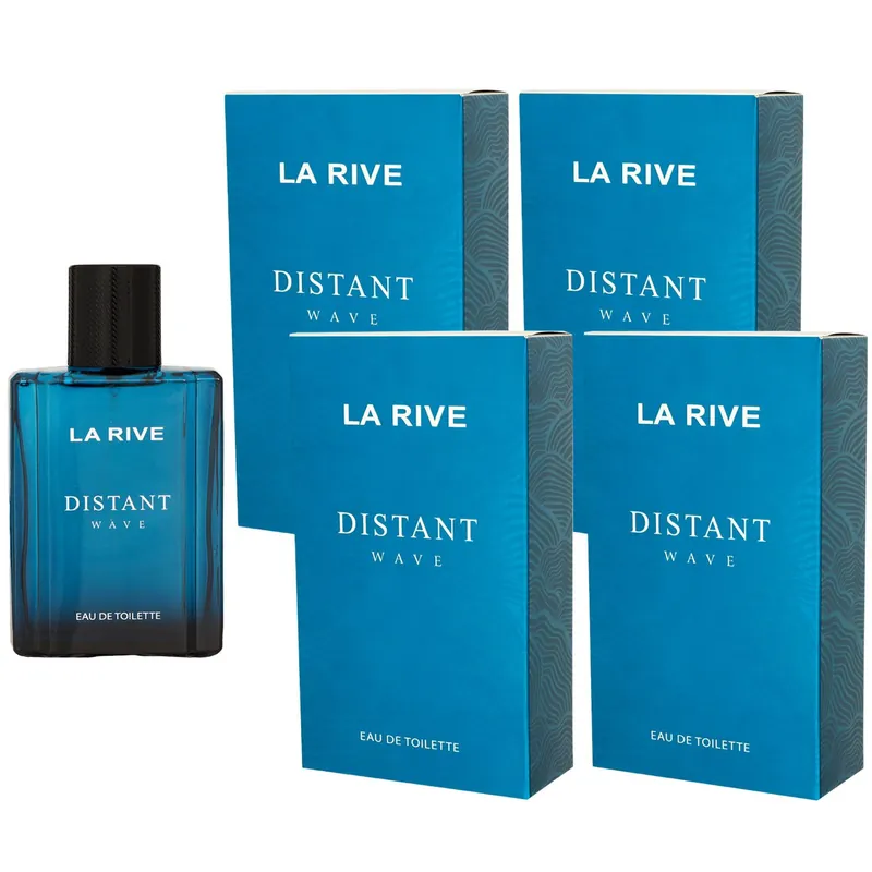 Must-Have La Rive Distant Wave 4 x 100 ml Eau de Toilette EDT Set Herrenduft Herren Duft