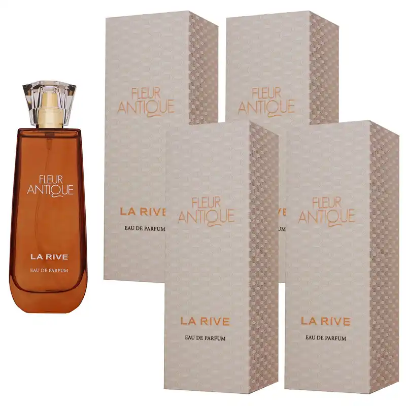 La Rive Fleur Antique 4 x 90 ml Eau de Parfum EDP Set Damenparfum Garantierte Lieferung