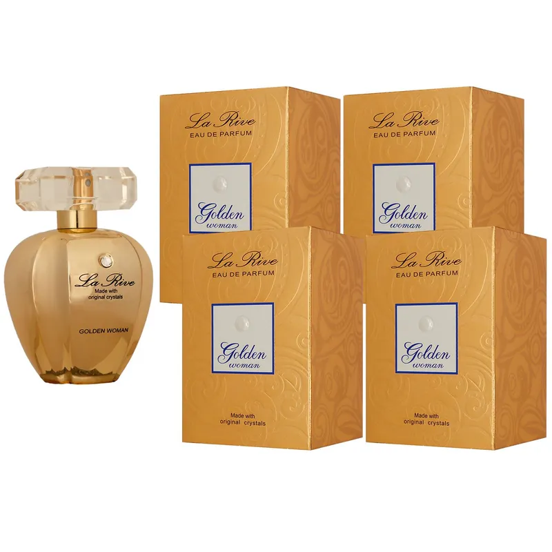 Abverkauf La Rive Golden Woman 4 x 75 ml EDP Set mit Swarovski Kristall