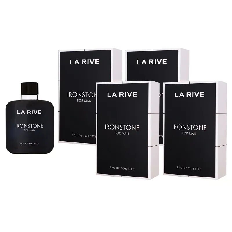 La Rive Ironstone 4 x 100 ml Eau de Toilette EDT Set Herrenduft Herren Duft Nur Für Kurze Zeit