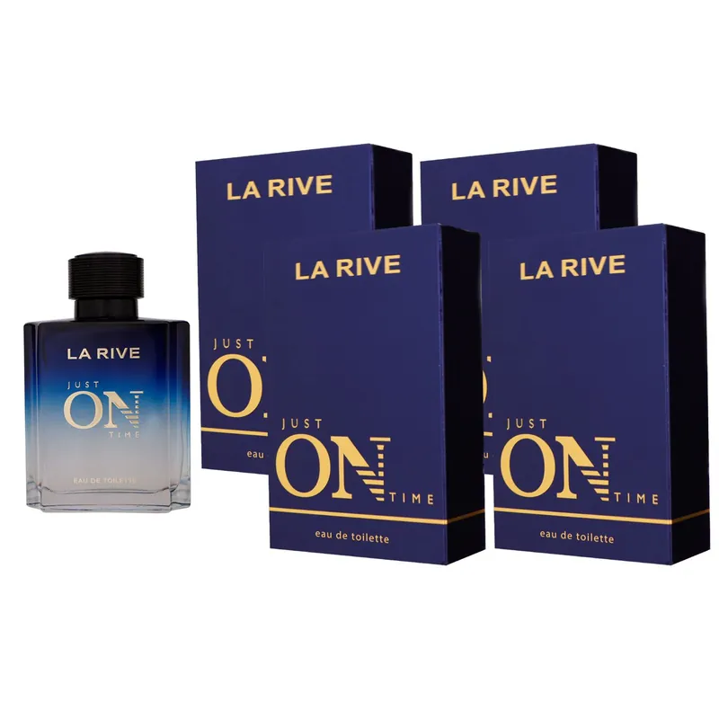 Wochenendangebot La Rive Just on Time 4 x 100 ml Eau de Toilette EDT Set Herrenparfum