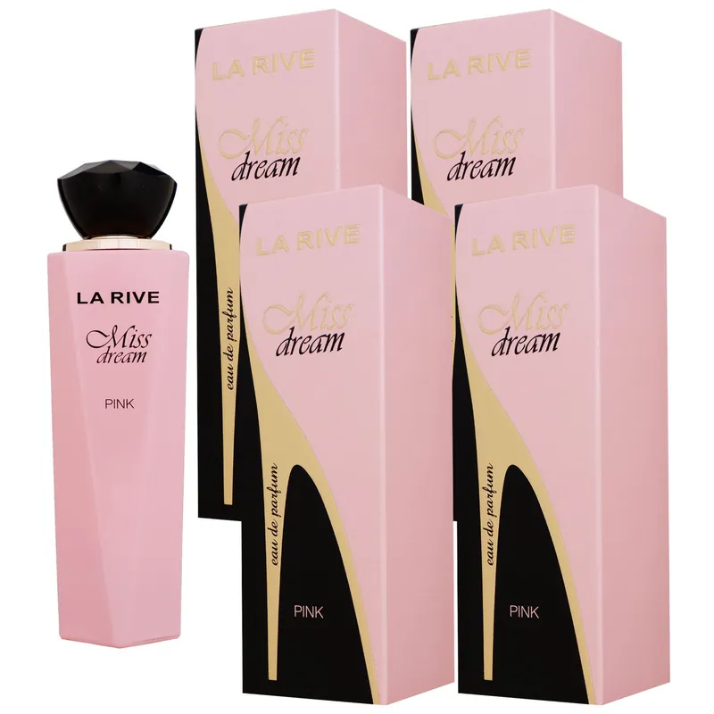 Neue Kollektion La Rive Miss Dream Pink 4 x 100 ml Eau de Parfum EDP Set Damenparfum