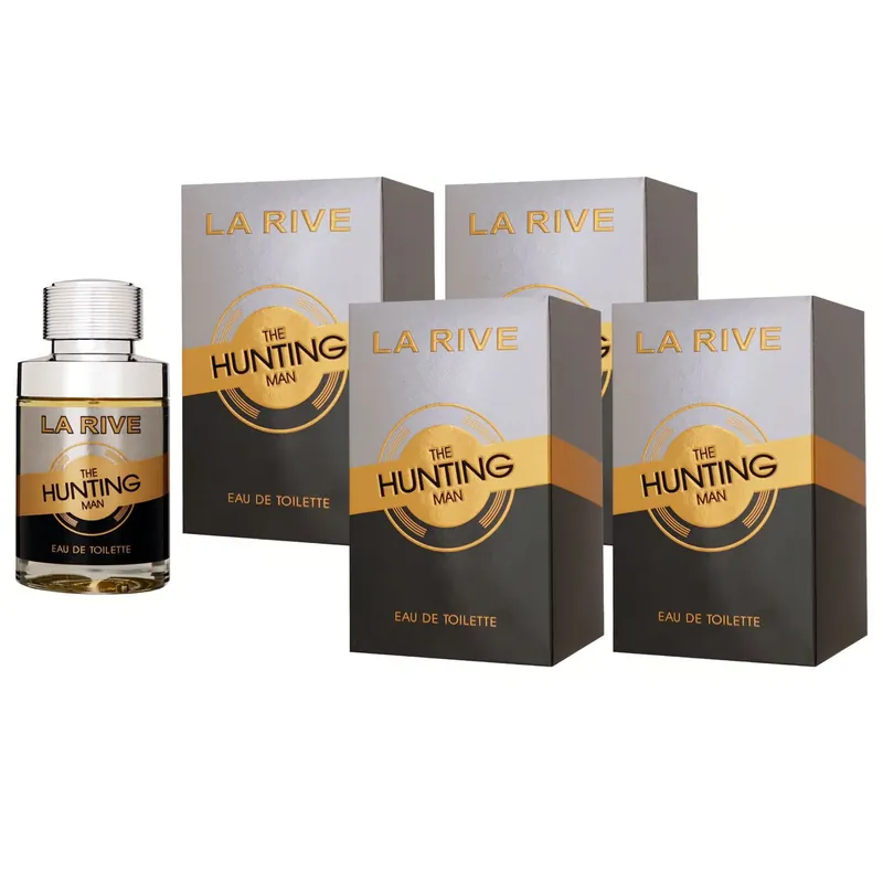 Kracherpreis La Rive The Hunting Man 4 x 75 ml Eau de Toilette EDT Set Herrenparfum Herrenduft