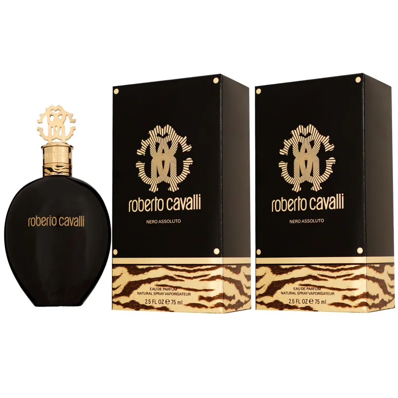 Finale Aktion Roberto Cavalli Nero Assoluto 2 x 75 ml Eau de Parfum EDP Set Damenparfum