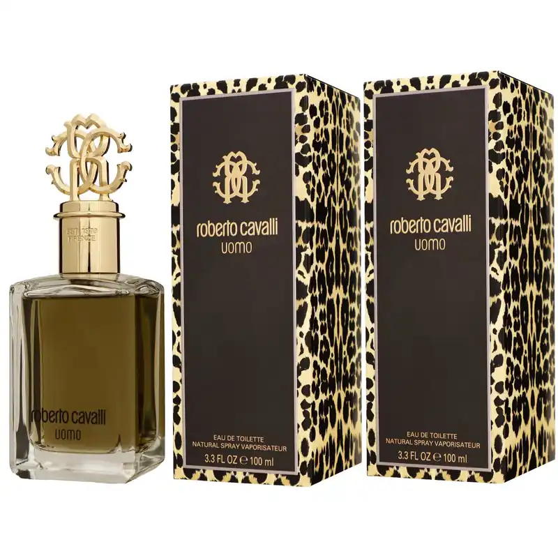 Heißes Angebot Roberto Cavalli Uomo 2 x 100 ml Eau de Toilette EDT Set Herren Duft