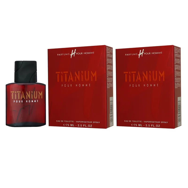 Daniel Hechter Titanium Pour Homme 2 x 75 ml Eau de Toilette EDT Herrenduft Preisreduziert
