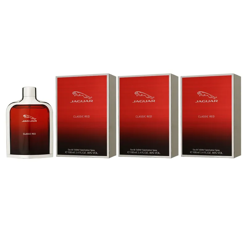 Jaguar Classic Red 3 x 100 ml Eau de Toilette Herrenparfum Herrenduft Set Top-Seller
