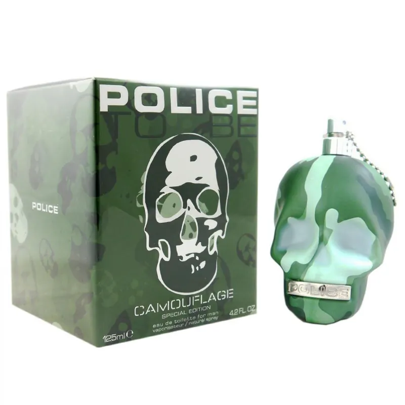 Police To Be Camouflage 125 ml Eau de Toilette EDT Herrenduft Herren Duft Nur Für Kurze Zeit