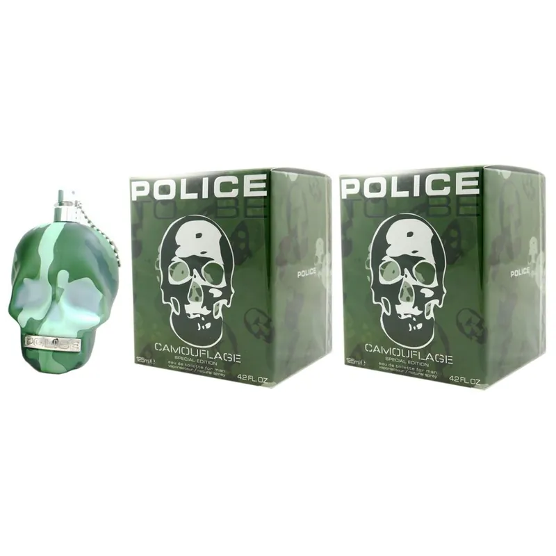 Ausverkauf Police To Be Camouflage 2 x 125 ml Eau de Toilette EDT Set Herrenduft
