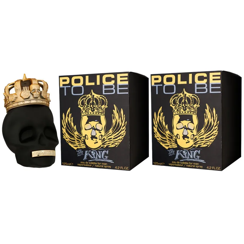 Markenware Police To Be The King 2 x 125 ml Eau de Toilette EDT Set Herrenduft