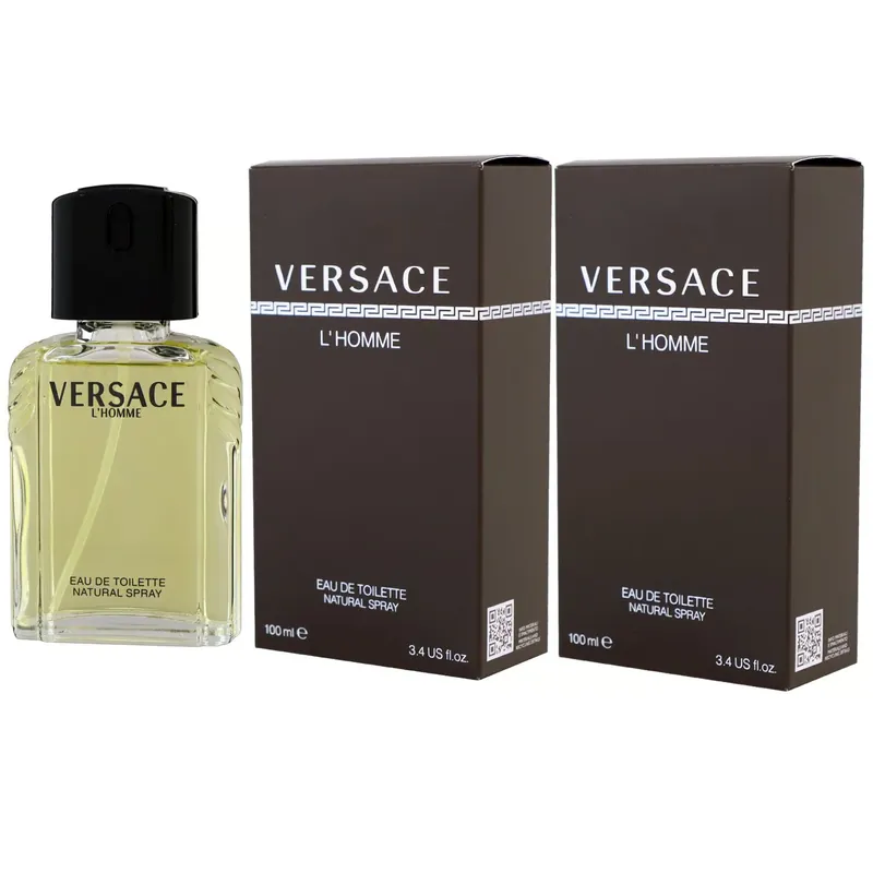 Versace L Homme 2 x 100 ml Eau de Toilette EDT Set Herrenduft Herren Duft Meistverkauft