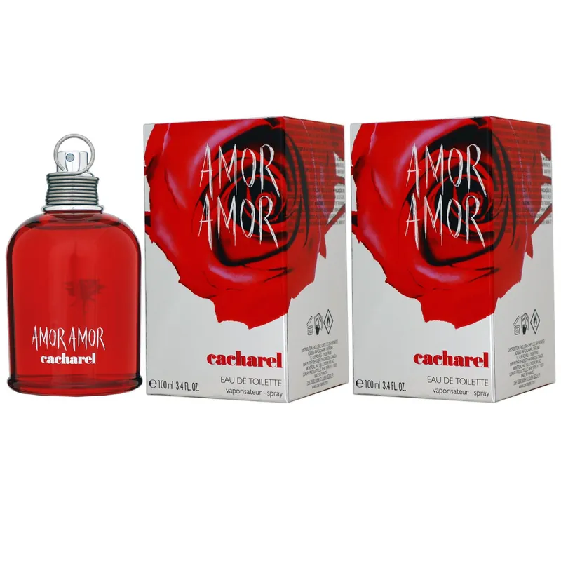 Cacharel Amor Amor 2 x 100 ml Eau de Toilette EDT Damenduft Set Knallerangebot