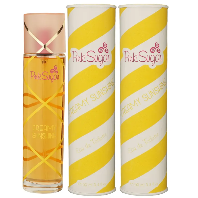 Aquolina Pink Sugar Creamy Sunshine 2 x 100 ml Eau de Toilette EDT Set Saisonangebot