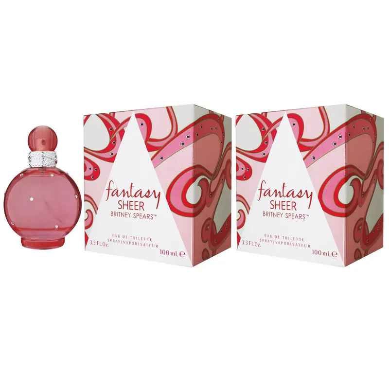 Geprüft Britney Spears Fantasy Sheer 2 x 100 ml Eau de Toilette EDT Set