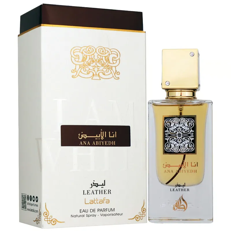 Zertifiziert Lattafa Ana Abiyedh Leather 60 ml Eau de Parfum EDP Unisexparfum