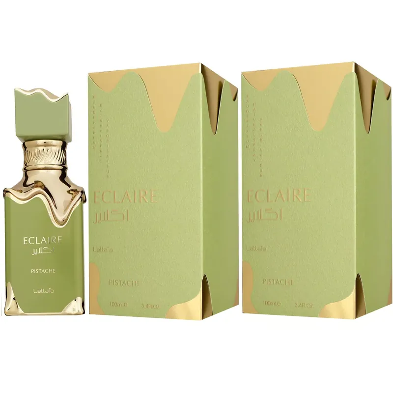 Neue Kollektion Lattafa Eclaire Pistache 2 x 100 ml Eau de Parfum EDP Set Unisexparfum