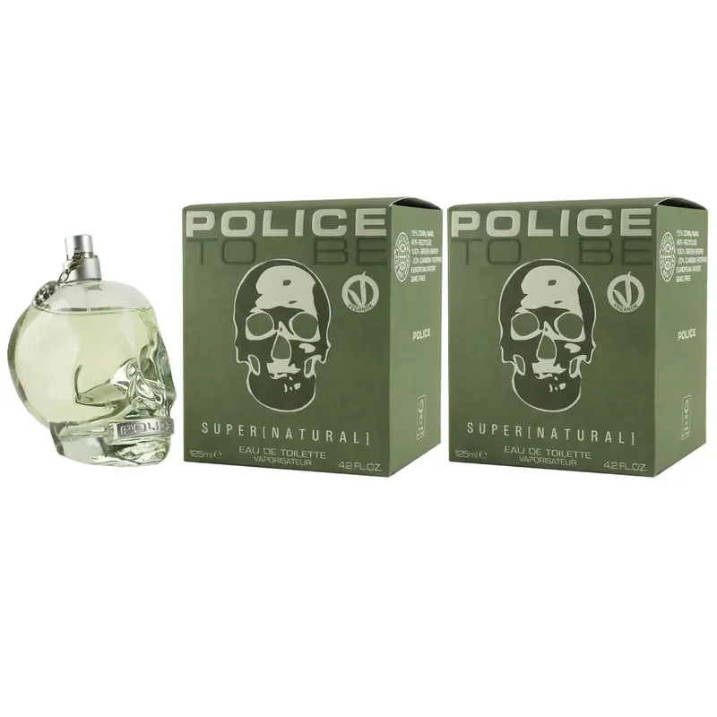 Finale Aktion Police To Be Super Natural 2 x 125 ml Eau de Toilette EDT Set Unisex