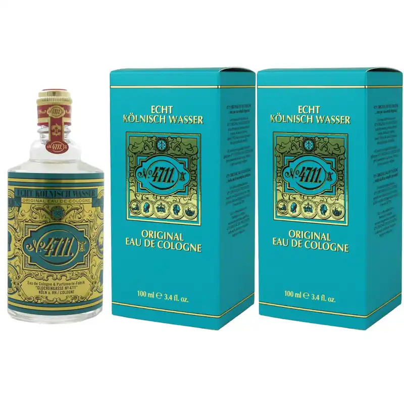 4711 Echt Kölnisch Wasser Cologne 2 x 100 ml Eau de Cologne EDC Set Unisex Schneller Versand
