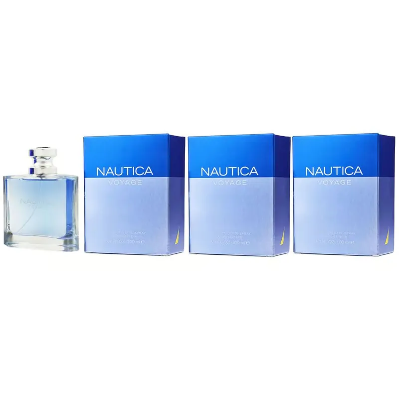 Neue Ware Nautica Voyage 3 x 100 ml Eau de Toilette EDT Set Herrenduft