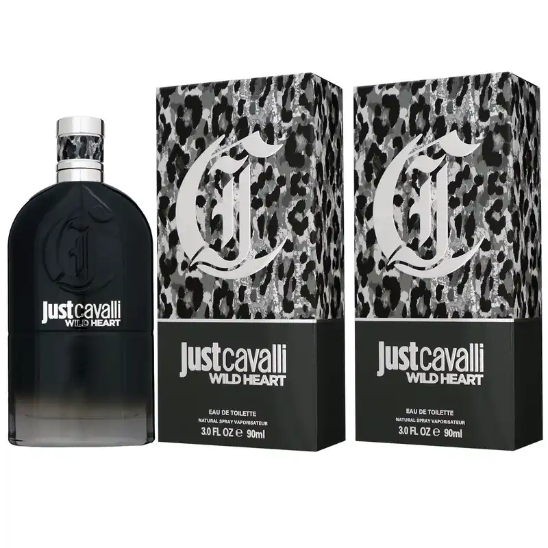 Nur Heute Roberto Cavalli Just Cavalli Wild Heart for Him 2 x 90 ml Eau de Toilette EDT Set