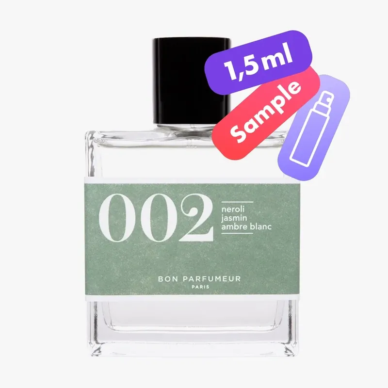 002 Eau de Parfum – Neroli, Jasmine, White – Sample Heißes Angebot