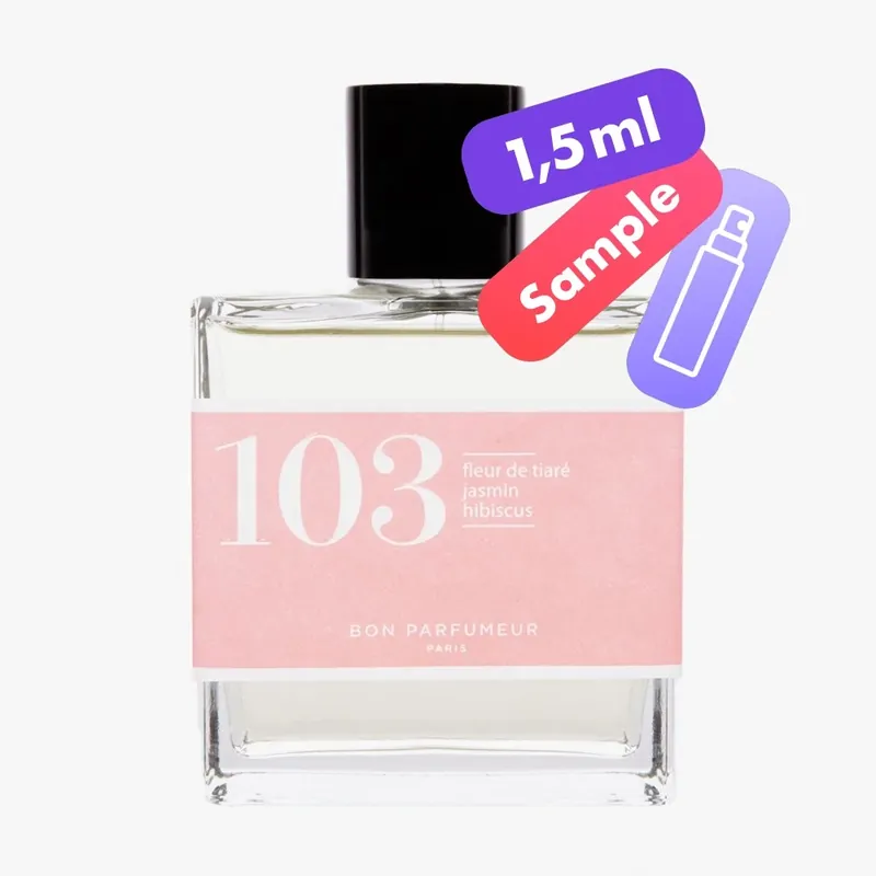 103 Eau de Parfum – Fleur de Tiaré, Jasmin, Hibiscus – Sample Günstig