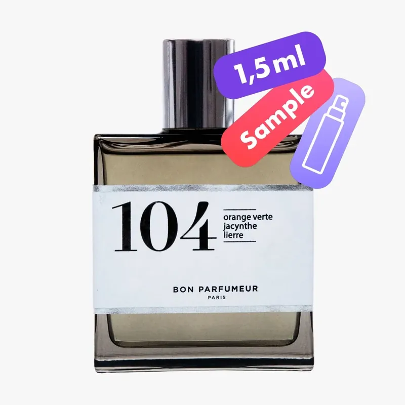 Abverkauf 104 Eau de Parfum – Orange Verte, Jacynthe, Lierre – Sample