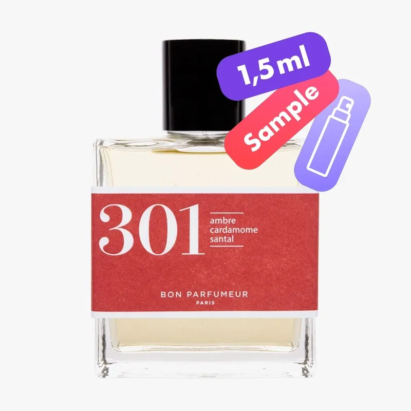 301 Eau de Parfum – Santal, Ambre, Cardamome – Sample Begrenztes Angebot