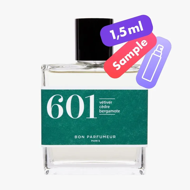 601 Eau de Parfum – Vetiver, Cedar, Bergamot – Sample Preis Gesenkt