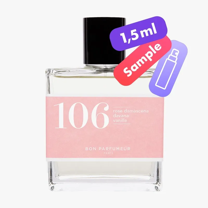 Beliebt 106 Eau de Parfum – Rose Damascena, Davana, Vanilla – Sample