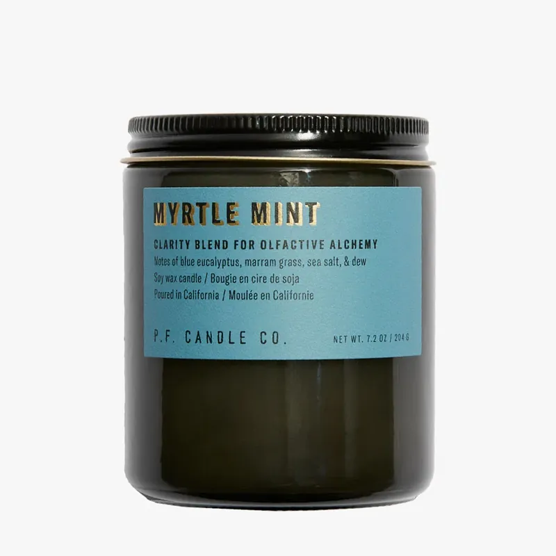 Solange Der Vorrat Reicht Alchemy Line Myrtle Mint – Soy Candle Standard Size