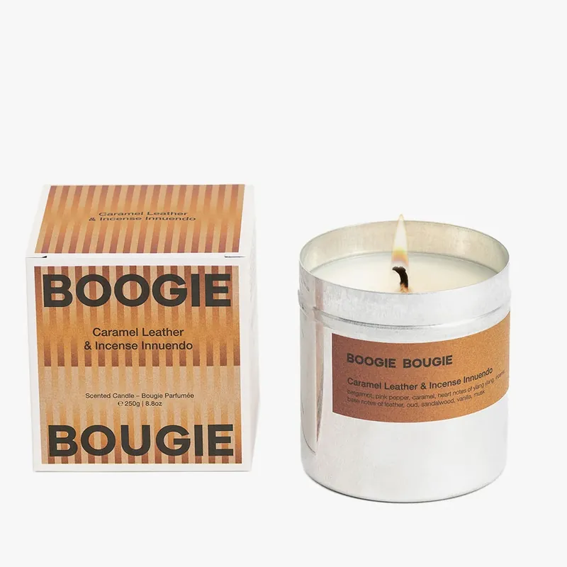 Caramel Leather & Incense Innuendo – Limited Soy Candle Preisknaller
