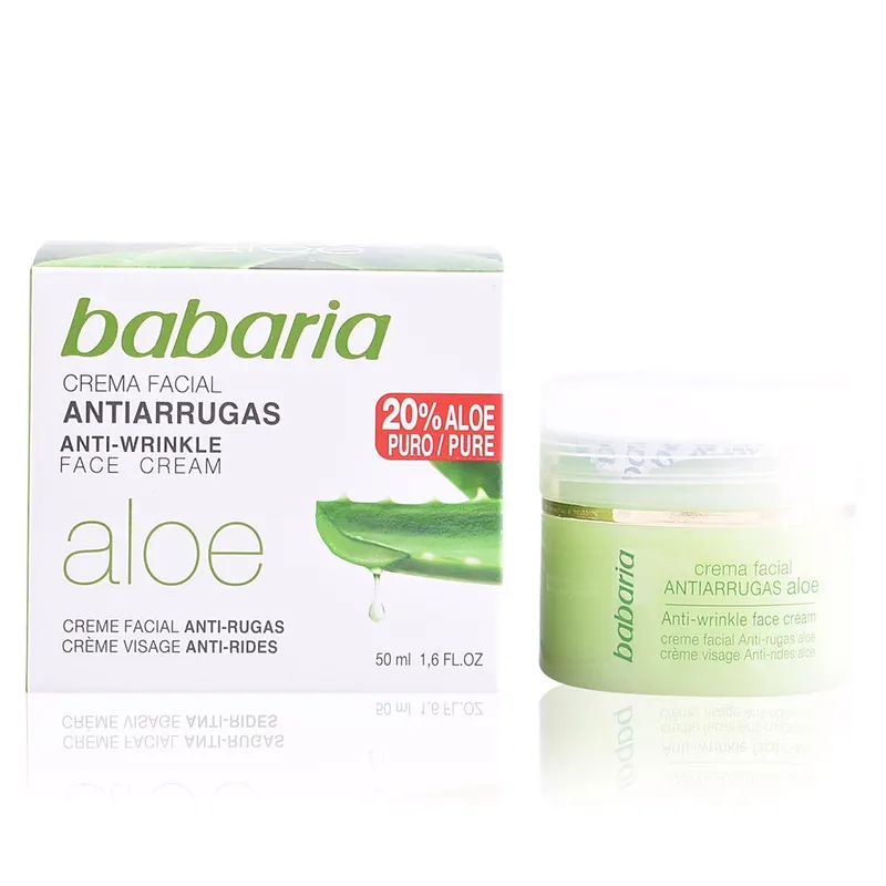 Preiswert Babaria ALOE VERA Anti-Falten-Gesichtscreme mit