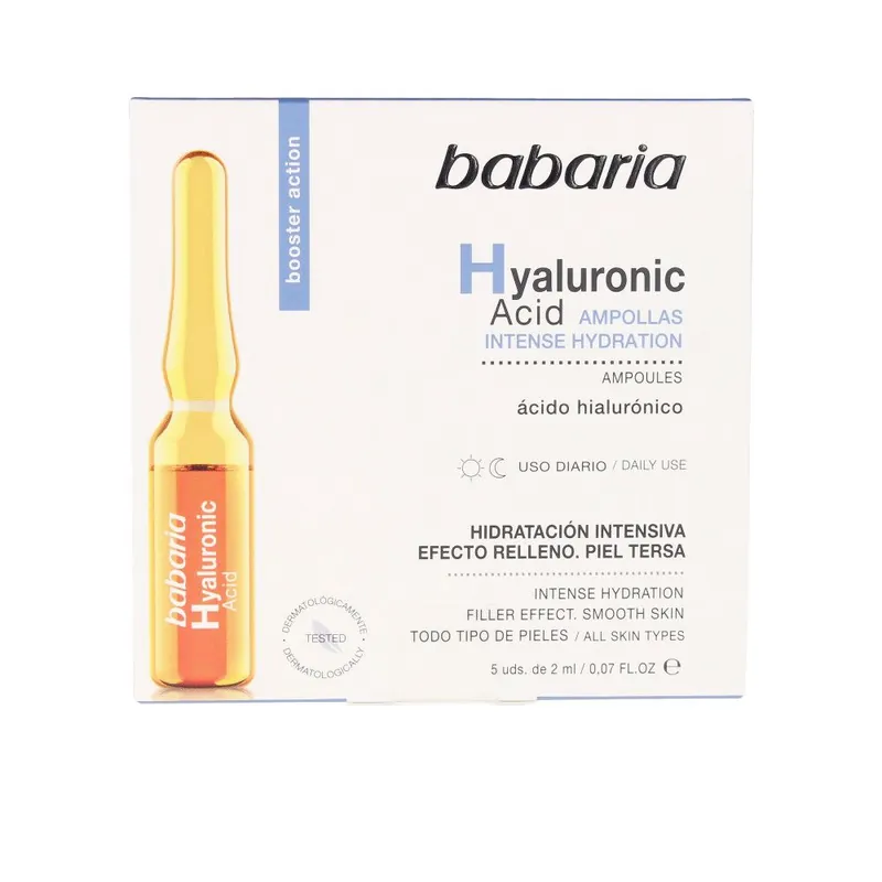 Babaria HYALURONSÄURE intensive Feuchtigkeitsampullen Neu Im Sortiment