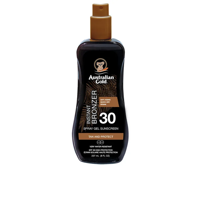 Begrenztes Angebot Australian Gold SUNSCREEN SPRAY GEL with instant bronzer SPF30