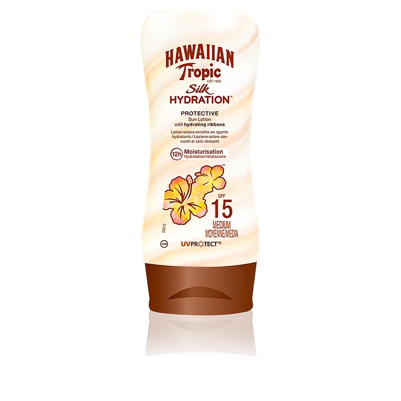 Preiswert Hawaiian Tropic SILK HYDRATION sun lotion SPF15