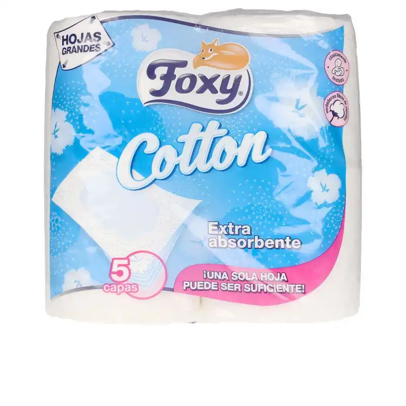 Markenprodukt Foxy Toilettenpapier aus Baumwolle