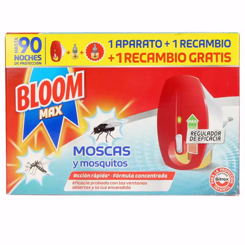 Bloom BLOOM MAX FLIES & MOSQUITOES Elektro-Appartement + 2 Aufladungen Super-Preis