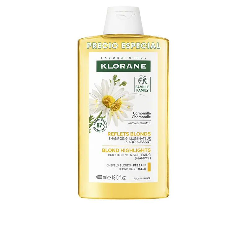 Klorane LA CAMOMILA Ein aufhellendes Shampoo von für blonde Highlights Echt