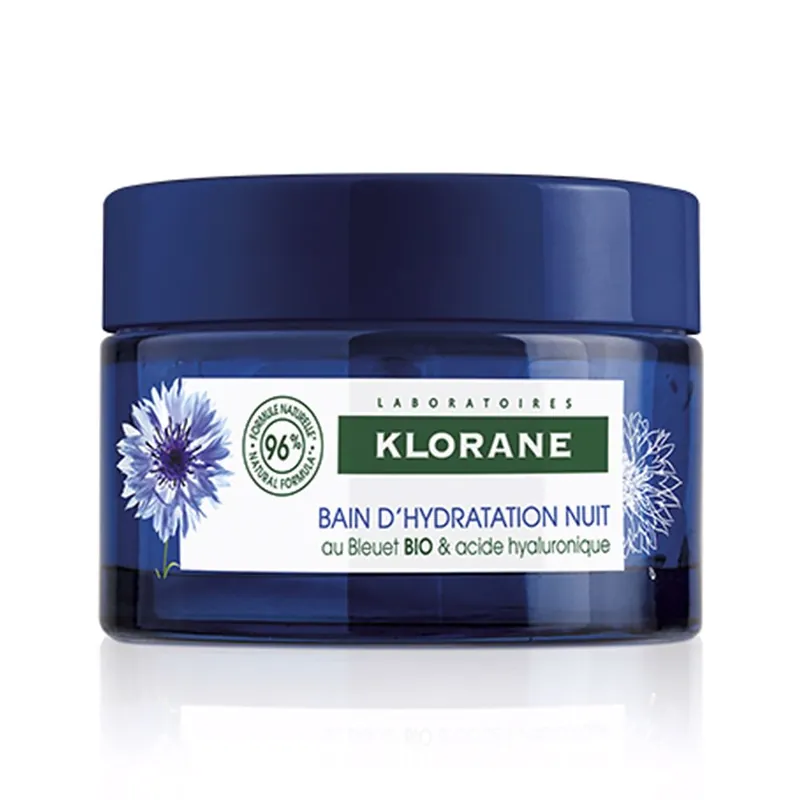 Knallerangebot Klorane Feuchtigkeitsspendendes Nachtbad mit Bio-Kornblume und Hyaluronsäure