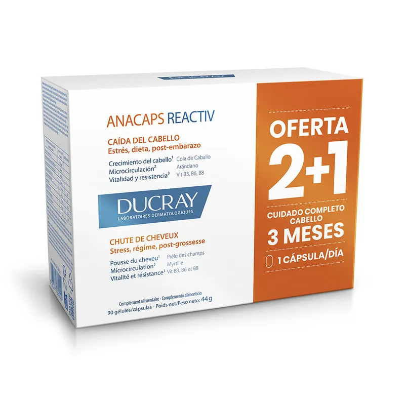 Nur Für Kurze Zeit Ducray ANACAPS REACTIV Tabletten gegen reaktionsbedingten Haarausfall