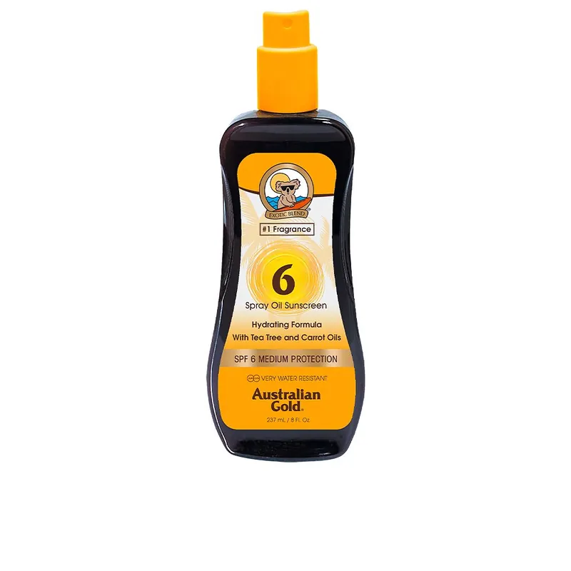 Australian Gold SPRAY OIL SUNSCREEN carrot formula SPF6 Direktkauf