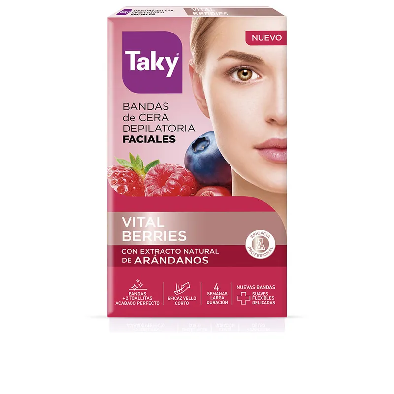 Taky Gesichtswachsstreifen mit rotem Fruchtmotiv zur Haarentfernung Neue Kollektion